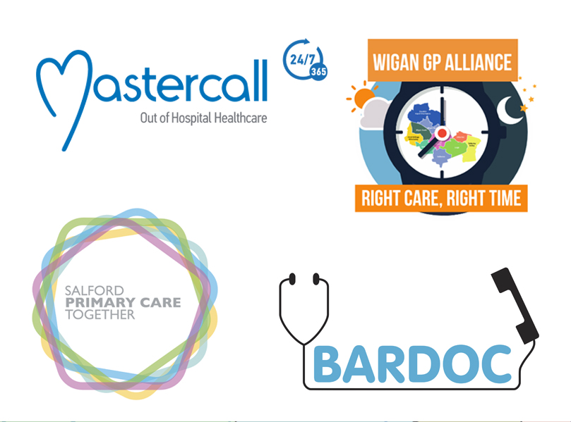 Mastercall Healthcare, Wigan GP Alliance, Salford Primary Care Together and Bardoc